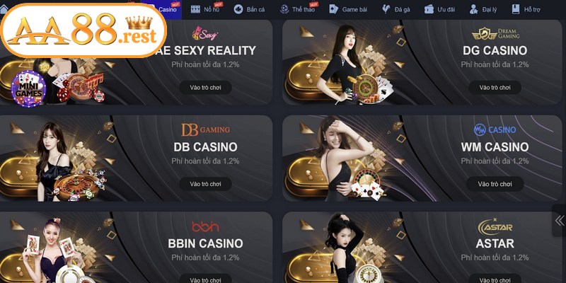 Lý do chuyên mục live casino được nhiều game thủ lựa chọn